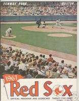 1967 Boston Red Sox Program Pennant Win Oct. Last Day  