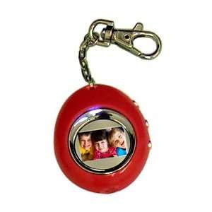  Inch Red Oval Shaped Digital Photo Frame Keychain