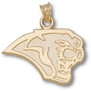 Houston Cougars 5/8 Cougar Head Pendant   14KT Gold Jewelry  