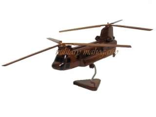   CH 47D CH 47F BOEING CHINOOK HELICOPTER MAHOGANY WOODEN WOOD MODEL NEW