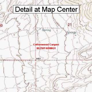  USGS Topographic Quadrangle Map   Cottonwood Canyon 