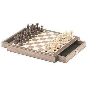  CHH Imports Magnetic Walnut Cafe Chess Set Toys & Games