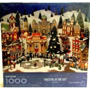  Christmas in the City 1000 Piece Holiday Jigsaw Puzzle by 