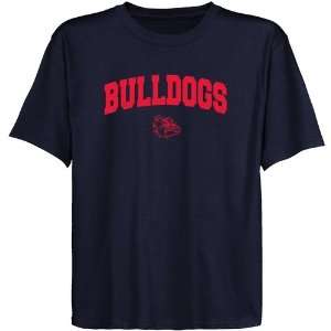 NCAA Gonzaga Bulldogs Youth Navy Blue Logo Arch T shirt  
