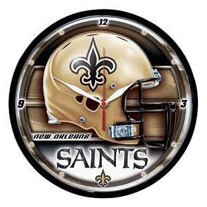   Saints Wall Clock   Round, Catalog Category NFL