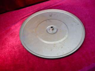Vintage Turntable Plate SONORA HAND CRANK PHONOGRAPH PART Victrola 