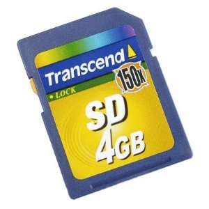  Transcend 4GB 150x SD Memory Card
