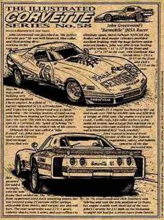 John Greenwood 1976 IMSA Corvette Racer Art ICS 58  