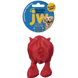  JW Pet Company Crackle Heads Canvas Cuz Dog Toy, Medium 