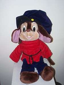 FIEVEL Plush Large 21 Disney MOUSE dressed in blue pants & hat, red 
