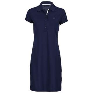   Hilfiger Polokleid Kleid Polo Dress LUCY 1M82715210 rot dunkelblau
