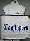 14652 German Emaille enamel Topflappen oven cloth chickenwire 1920 