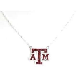  Texas A&M Aggies Crystal Logo Necklace Jewelry