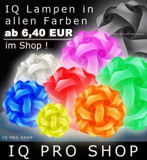 IQ Lampe Effekt Designerlampe ALLE FARBEN Gr.L   35 cm  