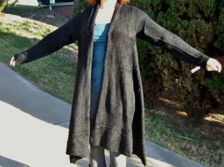 New Spiegel long front wrap soft cardigan robe sweater* your color 