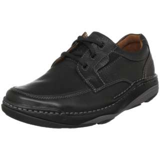 Clarks Mens Arch Casual Lace Up Shoe Black Leather  
