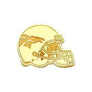   14K Gold NFL Denver Broncos Football Helmet Tie Tac