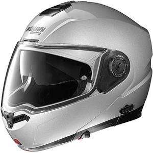  Nolan N104 Solid Modular Helmet   2X Large/Platinum Silver 