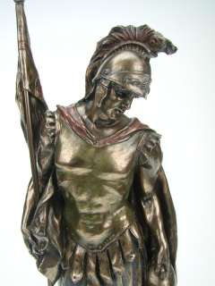 Heiliger Florian Figur bronziert Sammelfigur Schutzheiliger Feuerwehr 