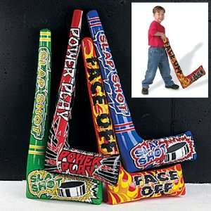 Inflatable Hockey Sticks (1 dz) Toys & Games
