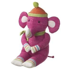  ELMER 33 Large Sock Pink ELEPHANT Monkeez Plush NEW Toys 