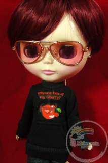   doll outfit eating cherry black hip hop long sleeves tee brand new