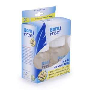  Born Free Twin Pack Wide Neck Baby Bottles Baby