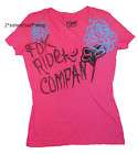 NEW FOX RACING Logo Hot Pink Bloom Tee Shirt Sz S