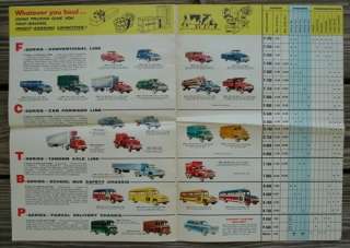 1955 Ford Truck Sales Brochure large 6 page  