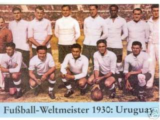 Weltmeister 1930   Offizielle Siegerpostkarte + Uruguay  
