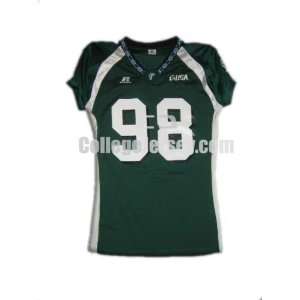   No. 98 Game Used Tulane Russell Football Jersey