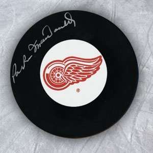 PARKER MacDONALD Detroit Red Wings SIGNED Hockey Puck 
