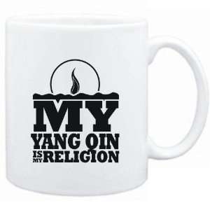  Mug White  my Yang Qin is my religion Instruments 