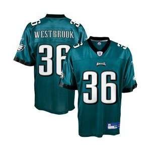   Philadelphia Eagles #36 Brian Westbrook Green Replica Football Jersey