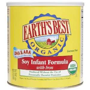 Earths Best Organic Infant Formula Soy w/DHA   23.2oz   4 pack  