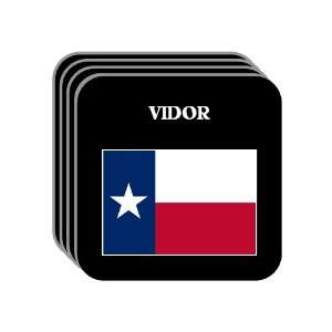  US State Flag   VIDOR, Texas (TX) Set of 4 Mini Mousepad 