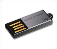 SUPER TALENT 32GB USB 2.0 Flash Drive (Pico C Nickel)  