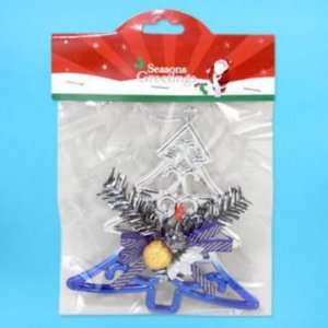  New   Tree Ornament 6H Two tone w/Ribbon Case Pack 48 by 