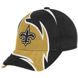   Saints Black Old Gold Element Adjustable Hat