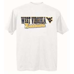  West Virginia Mountaineers WVU NCAA White Short Sleeve T 