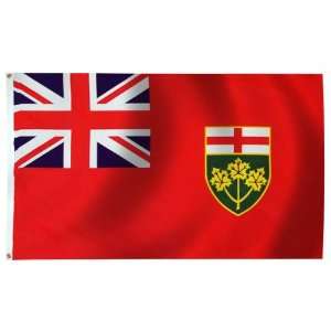  Ontario Flag 3X5 Foot Nylon Patio, Lawn & Garden