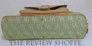 brand dooney bourke style small domed pocket satchel color green white 