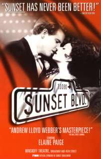 Broadway Musical Poster ~Sunset Blvd~ Elaine Paige  