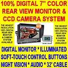   100% DIGITAL REAR VIEW CAMERA SYSTEM BACKUP REVERSE LIGHTED CONTROLS