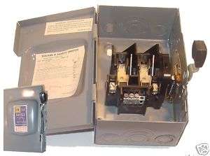 Square D Safety Switch #D 221 N, 30Amp, 240VAC  