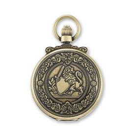 New Charles Hubert Antique Gold Lion Crest Pocket Watch  