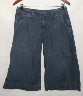 LUCKY BRAND Ladies Blue Denim Pocket Gauchos Jeans 4 27  