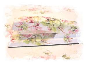 Catherine Klein romantic floral STAPLER shabby desk office scrapbook 