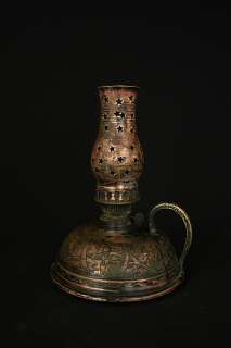 Circa 1800s Copper Kerosene Lantern  