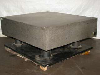 68 x 77 Brown & Sharpe Black Granite Surface Plate  